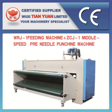 Máquina de fabricación de fieltro de perforación no tejida de la aguja con la máquina de alimentación